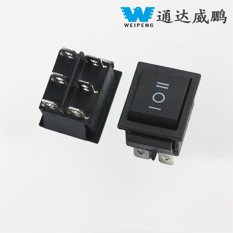 KCD4 Rocker Switch 31*25mm Sidabriniai Kontaktai 16A 250V