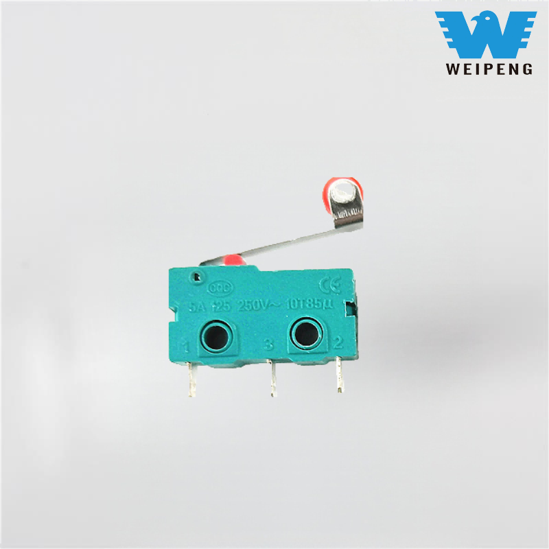 Trijų kojelių svirties ritininis mikrojungiklis