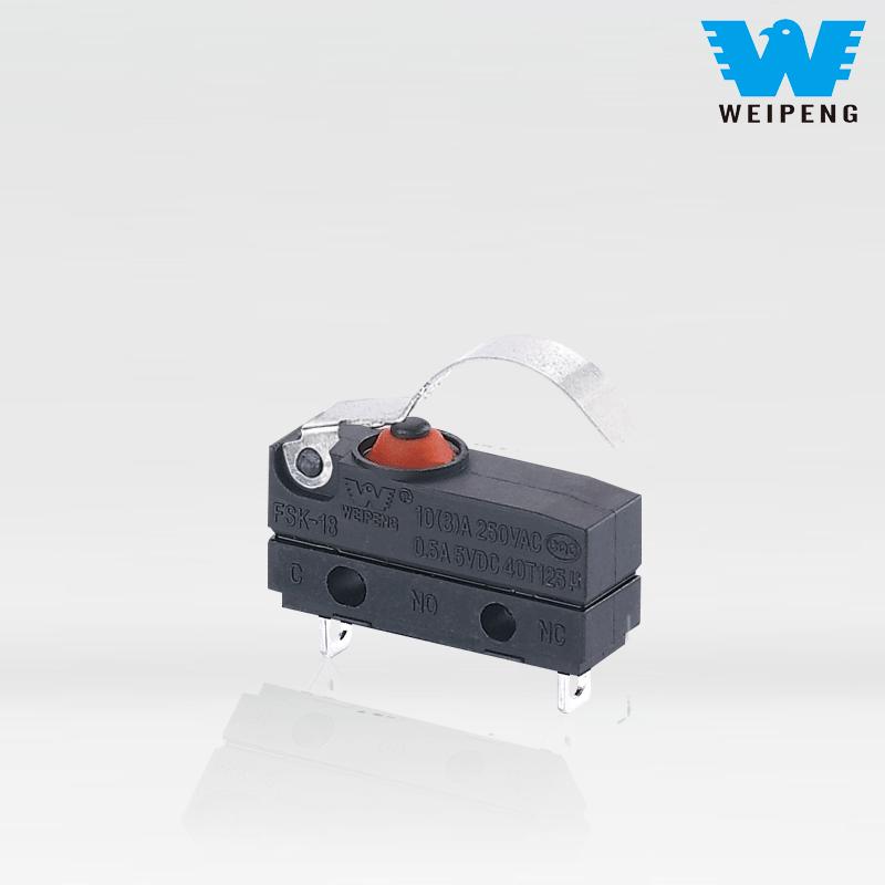 Weipeng 10A Side-Exit IP67 Car Seat Micro Switch Gamintojas